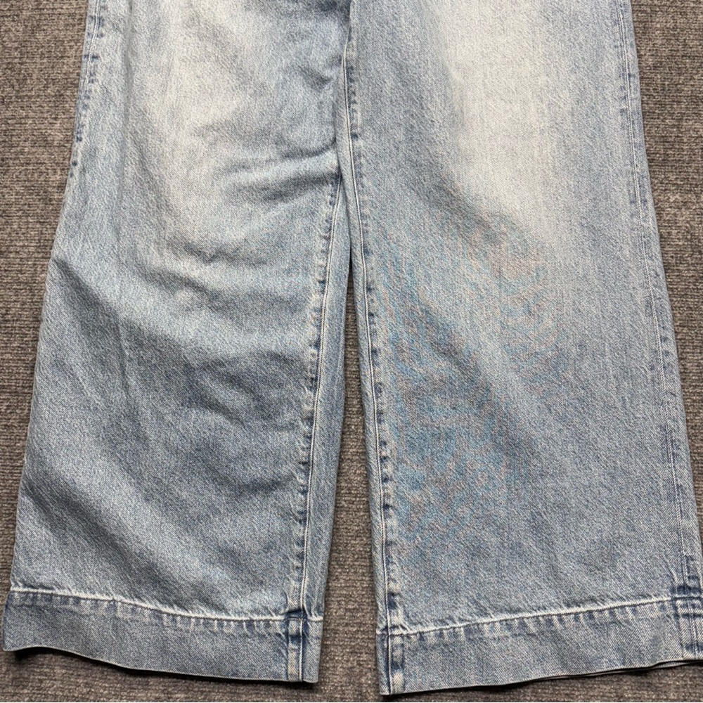 Madewell Jeans Womens 33 (38x31) Blue Super Wide Leg Preppy Modern Denim Skater - Picture 12 of 14